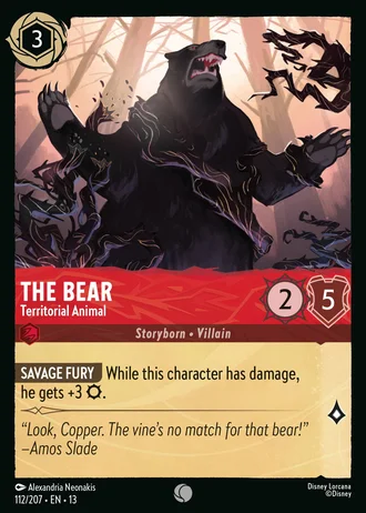 The Bear - Territorial Animal #112/261 — Attack of the Vine!