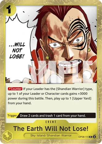 The Earth Will Not Lose! (OP08-115) — Two Legends (OP08)