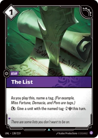 The List #138/219 — Unleashed