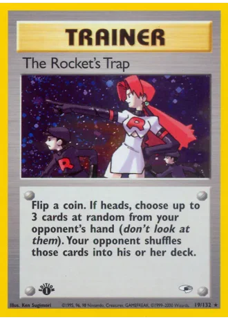 The Rocket's Trap (1st Edition) #19/132 — Gym Heroes (1st Edition)