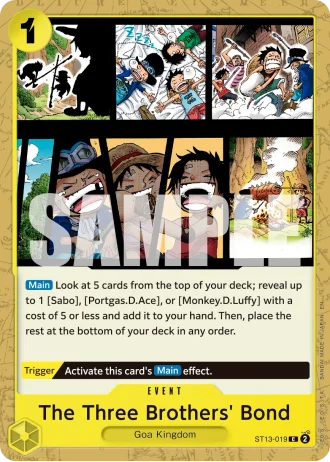 The Three Brothers' Bond (ST13-019) (Reprint) — One Piece Card The Best Vol.2(PRB02)