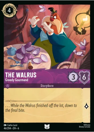 The Walrus - Greedy Gourmand #46/204 — Azurite Sea
