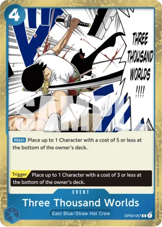 Three Thousand Worlds (OP03-057) (Reprint) — One Piece The Best (PRB01)