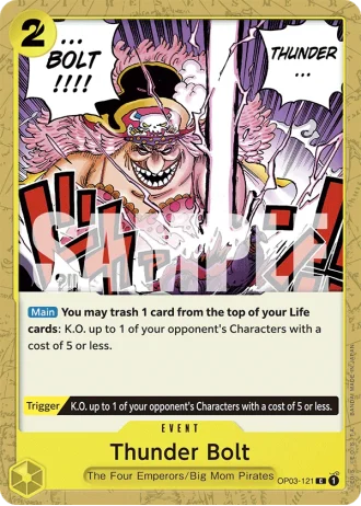 Thunder Bolt (OP03-121) (Reprint) — One Piece The Best (PRB01)