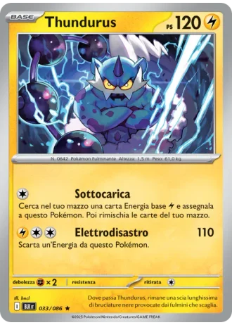 Thundurus #033/86 — Luce Nera