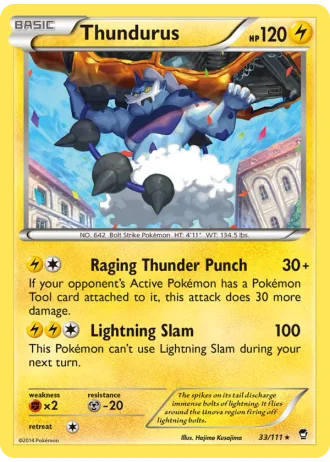 Thundurus #33 — Furious Fists
