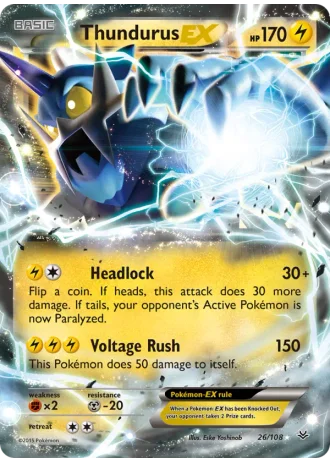 Thundurus EX #26 — Roaring Skies