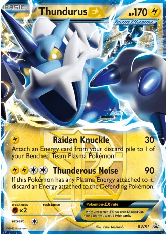 Thundurus EX BW81 — Black & White Promos