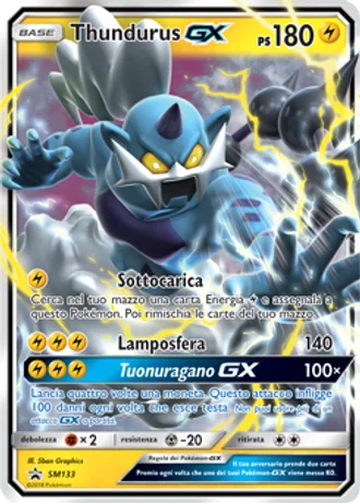 Thundurus GX SM133 — Sole e Luna Promos