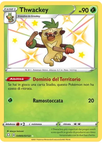Thwackey SV005/122 — Tesoro Cromatico (Destino Splendente)