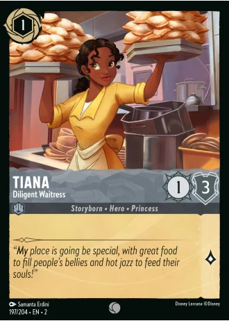 Tiana - Diligent Waitress #197/204 — Rise of the Floodborn