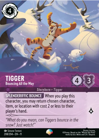 Tigger - Bouncing All the Way #208/204 — Winterspell