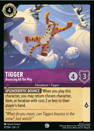 Tigger - Bouncing All the Way #37/204 — Winterspell