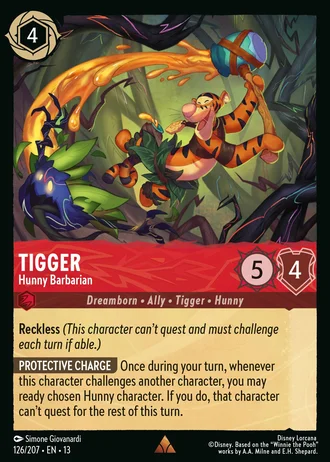 Tigger - Hunny Barbarian #126/261 — Attack of the Vine!