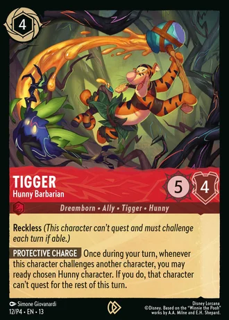 Tigger - Hunny Barbarian P4-12/261 — Attack of the Vine!