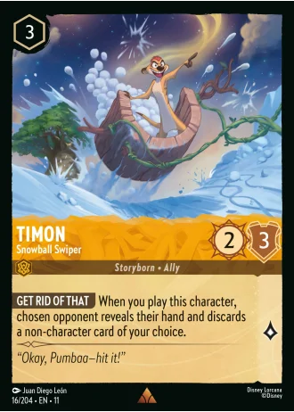 Timon - Snowball Swiper #16/204 — Winterspell