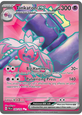 Tinkaton ex #240/193 — Paldea Evolved