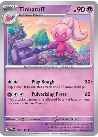 Tinkatuff #104/193 — Paldea Evolved