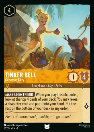 Tinker Bell - Generous Fairy #12/204 — Fabled