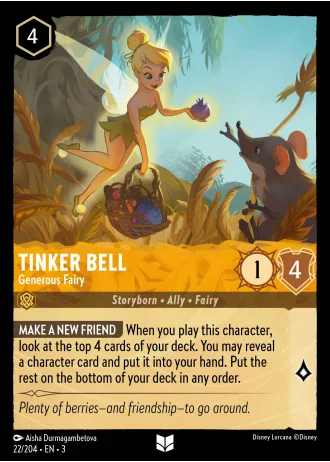 Tinker Bell - Generous Fairy #22/204 — Into the Inklands