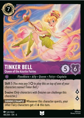 Tinker Bell - Queen of the Azurite Fairies #48/204 — Azurite Sea