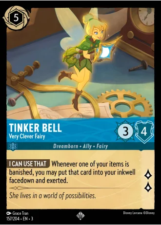Tinker Bell - Very Clever Fairy #157/204 — Into the Inklands