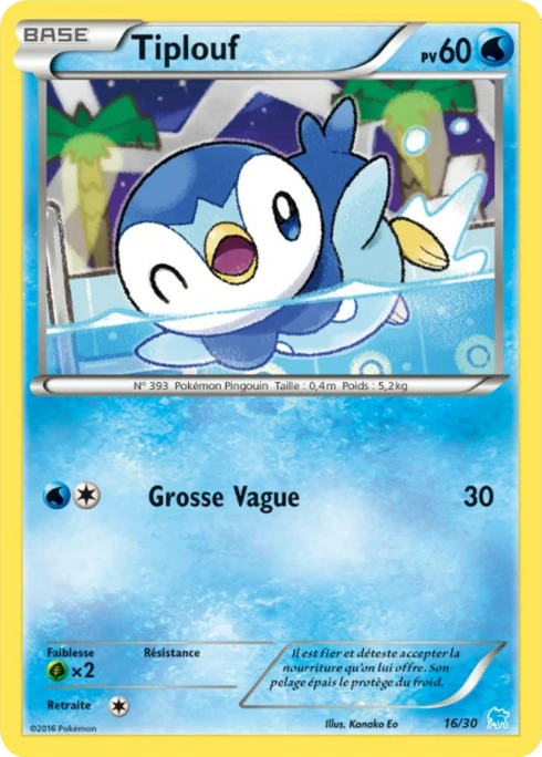 Tiplouf #16 — XY Kit du dresseur (Suicune)