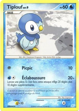 Tiplouf #5/12 — DP Kit dresseur (Manaphy)