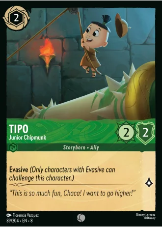 Tipo - Junior Chipmunk #89/204 — Reign of Jafar