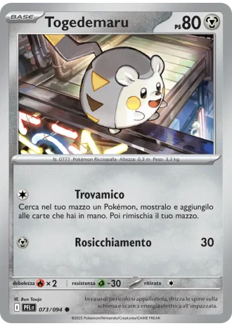 Togedemaru #073/94 — Flamme Spettrali