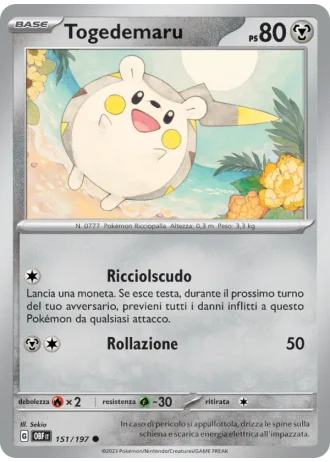 Togedemaru #151 — Ossidiana Infuocata
