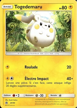 Togedemaru #20/40 — Collection McDonald's 2018