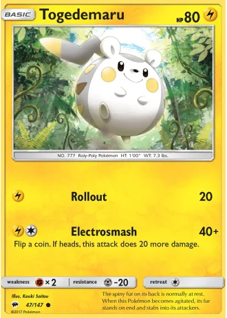Togedemaru #47 — Burning Shadows