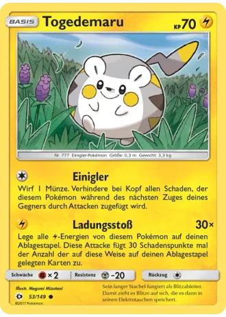 Togedemaru #53/149 — Sonne & Mond