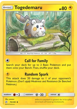 Togedemaru #73/236 — Cosmic Eclipse