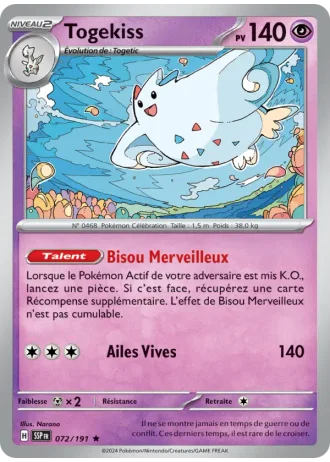 Togekiss #072/191 — Étincelles Déferlantes
