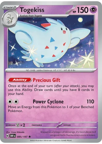 Togekiss #085 — Obsidian Flames