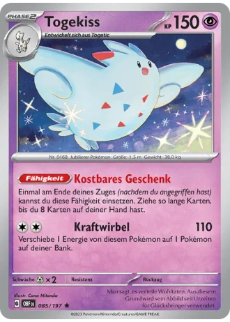 Togekiss #085/197 — Obsidianflammen