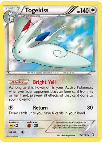 Togekiss #104/135 — Plasma Storm