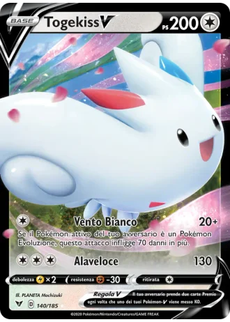 Togekiss V #140 — Voltaggio Sfolgorante