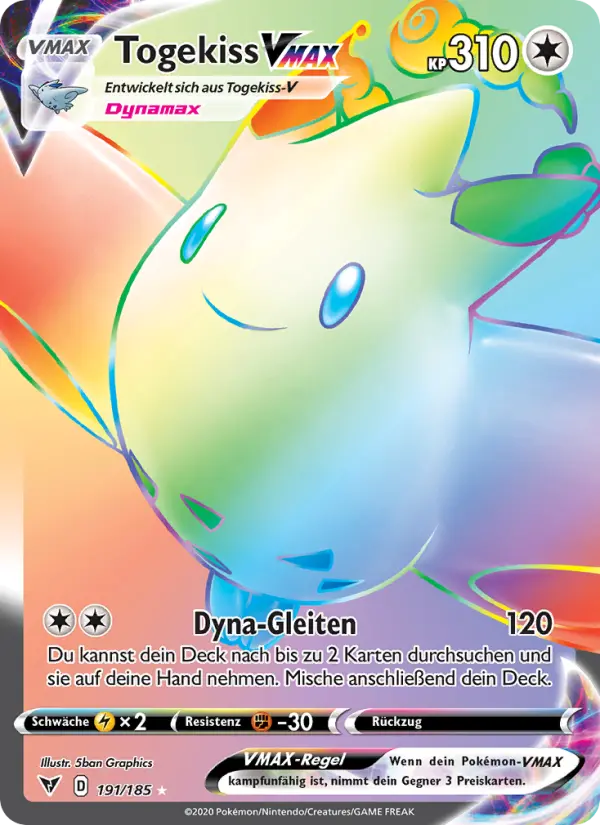 Togekiss VMAX #191 — Farbenschock