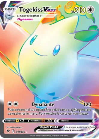 Togekiss VMAX #191/185 — Voltaggio Sfolgorante