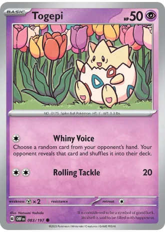 Togepi #083/197 — Obsidian Flames