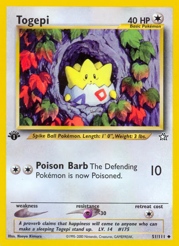 Togepi (1. Edition) #51 — Neo Genesis (1. Edition)