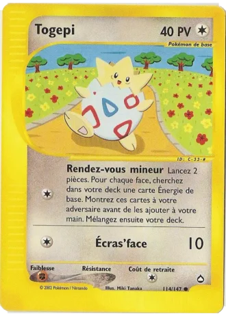Togepi #114/147 — Aquapolis
