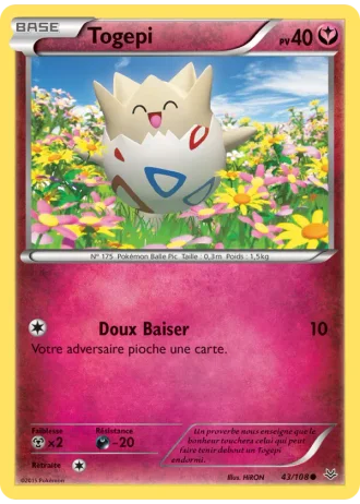 Togepi #43/108 — Ciel Rugissant