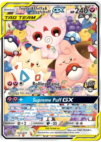 Togepi & Cleffa & Igglybuff GX #143/236 — Cosmic Eclipse
