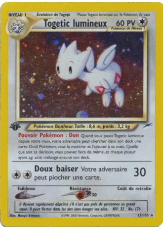 Togetic lumineux (première édition) #15/105 — Neo Destiny (1ère Édition)