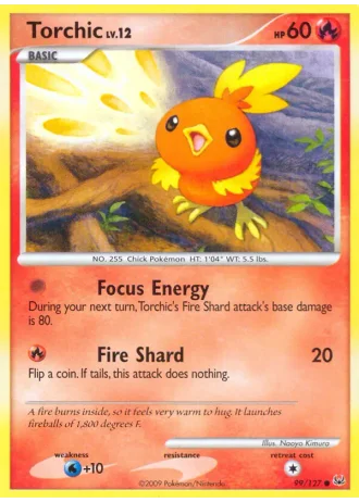 Torchic #99/127 — Platino