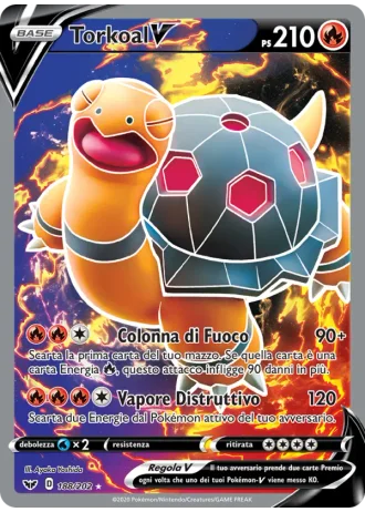 Torkoal V #188/202 — Spada e Scudo